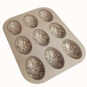 Williams Sonora Nordic Ware Egg Deco Cakelet Metal Pan Baking Easter Mold